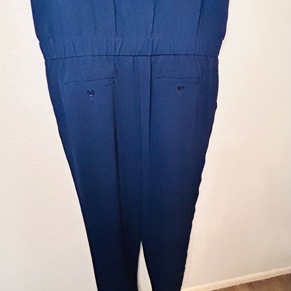 Trina Turk blue one piece jumpsuit sleeveless size 8 - Picture 4 of 8